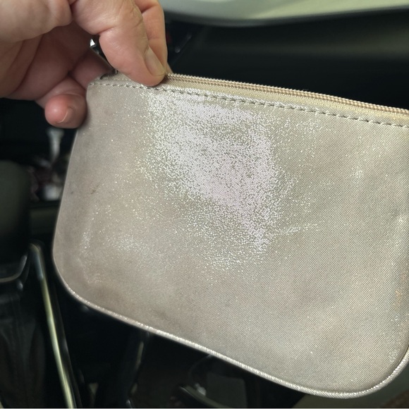 Coach Poppy Pearl Metallic Gold Wristlet Purse Wallet Shimmering - Picture 3 of 6